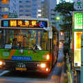 Photos: 夕暮れの赤羽橋駅前バス停 2011.9.17