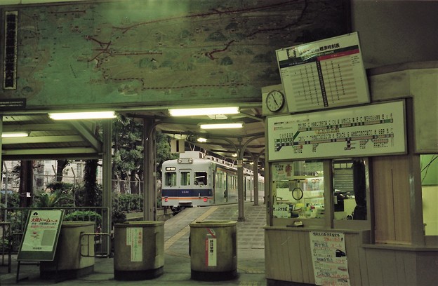 Photos: 汐見橋駅にあった沿線案内図