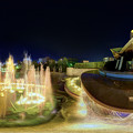 Photos: 静岡市　常磐公園　噴水 夜景 360度パノラマ写真