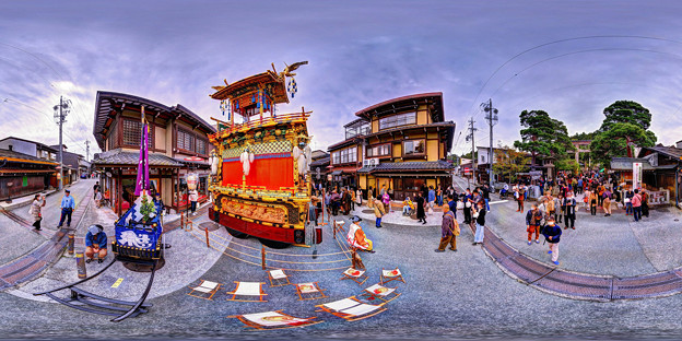 高山祭 鳳凰台 360度パノラマ写真