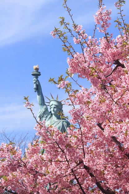 Statue In Spring