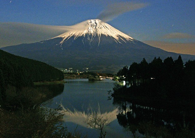 15夜の富士山