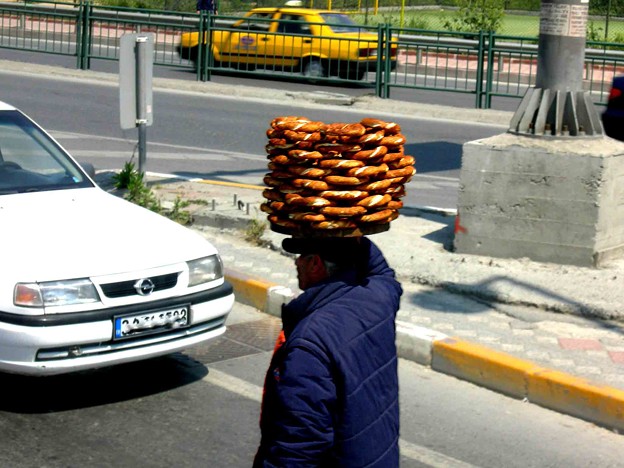 渋滞のパン売り