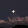 Photos: 雲が見上げているような十三夜の月