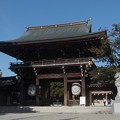 Photos: 寒川神社神門／狛犬