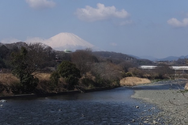 金目川／富士山