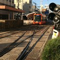 Photos: 伊予鉄市内電車JR松山駅前電停６ ～路面電車低床車２～
