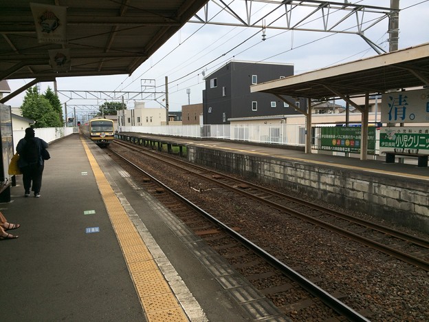 伊豆仁田駅５　～電車入線～