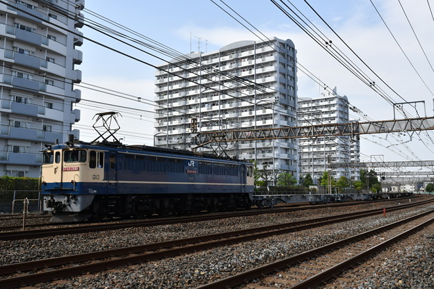貨物列車 臨配8592ﾚ (EF652081)