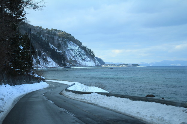 冬の海岸風景