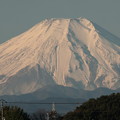 所沢からの富士山の雪景色