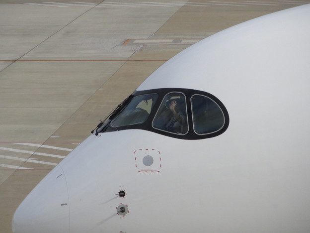JAL  A350の出発　３
