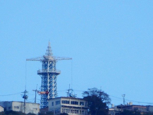 生駒山上の飛行塔遠望 (1)