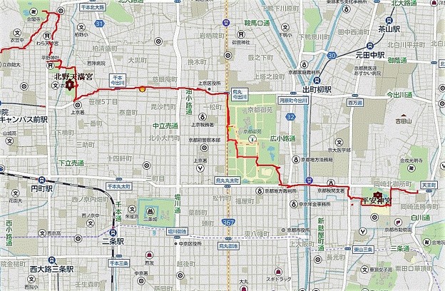 京都桜三昧銀輪散歩地図01