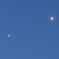 Photos: 4月30日のAM4時の空(木星と木星のガリレオ衛星と金星)