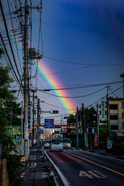 中山道の虹＠北本