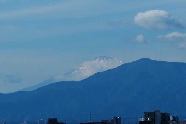2021.10.24　駅前　富士山