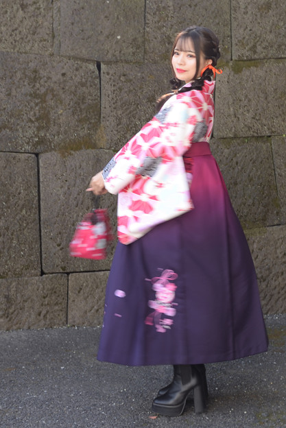 白石姫織　袴