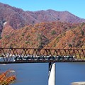 湯西川橋梁を行く東武500系リバティ会津130号