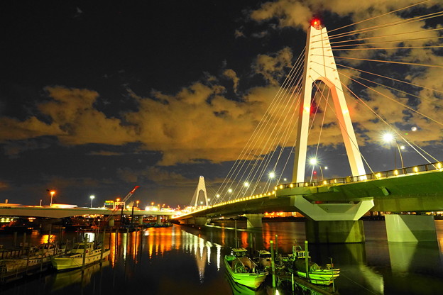 Photos: 201217_35Y_大師橋の夜景・RX10M3(多摩川) (1-E)