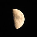 Photos: 220110_64T_上弦の月・月齢7.6・RX10M3(鶴見川)