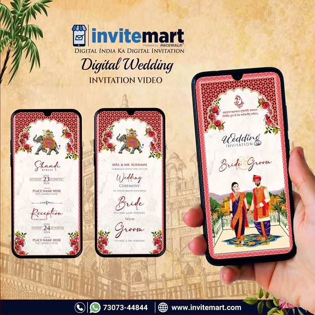 digital wedding invitation video