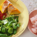 Photos: スープ食材(ササミ青梗菜トマト冷凍かぼちゃ)