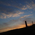 飛谷津の丘の夕空