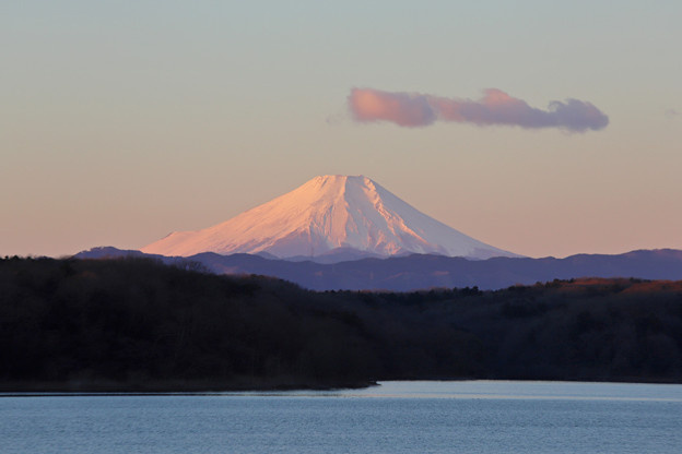 ２０２２年元旦の富士山