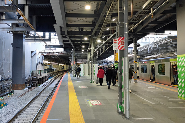 島式ホームになった渋谷駅