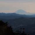 富幕山展望デッキより今朝の富士山