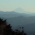 富幕山休憩舎展望デッキより今朝の富士山