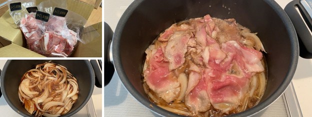 鹿児島黒豚1――豚丼1 + 淡路島たまねぎ