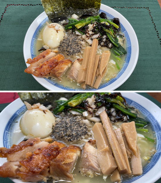 Photos: サッポロ一番塩ラーメン + 伊達鶏 + 国産メンマ + 淡路島たまねぎ