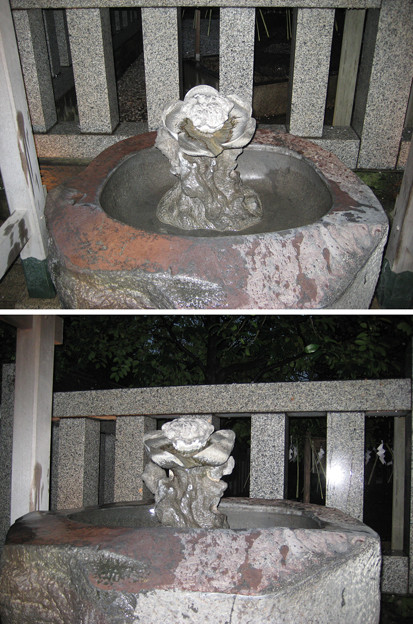 Photos: 11.03.01.北野神社（牛天神。春日1丁目）手水鉢