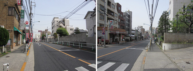 夏目坂（喜久井町）左の左手 松平越後守下屋敷跡