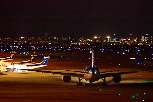 夜間空港撮影