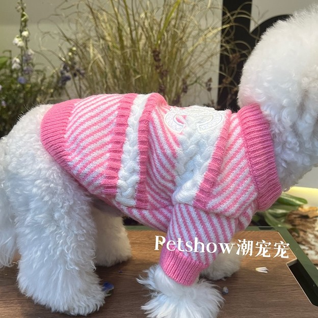 シャネル ペット用セーター ハイブランド 犬の流行りパーカー Dior 犬猫用ベレー帽