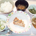 Photos: ９月２３日夕食(鶏肉の味噌焼き) #病院食