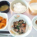 Photos: １１月２９日朝食(魚肉ソーセージと野菜のソテー) #病院食