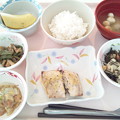 １月１５日昼食(あじの葱塩焼き) #病院食
