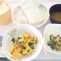 Photos: １１月７日朝食(葱と玉子の炒め物) #病院食