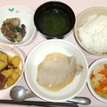Photos: ２月６日夕食(鶏肉のごまだれがけ) #病院食