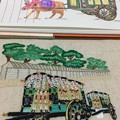 Photos: 葵祭を刺繍して絵を描く