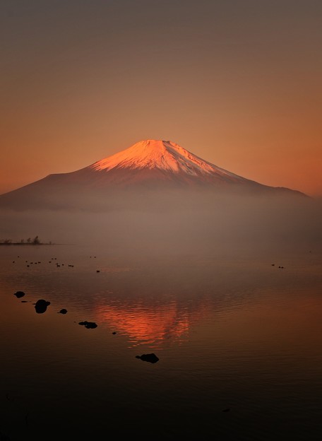Photos: 晩秋の朝ぼらけ ～紅富士～