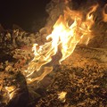 Photos: イスが風に飛ばされて炎上