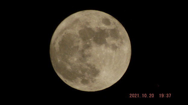 Photos: 2021/10/20（水）・十五夜の満月のお月様