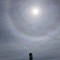 写真: 比叡山の日暈