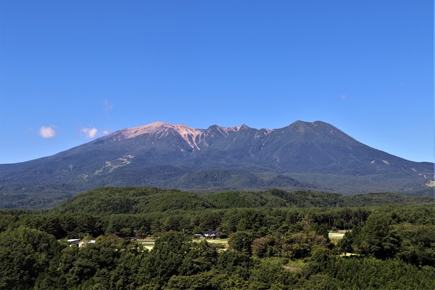 写真: 県道脇見晴らし台より御嶽山