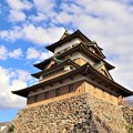 写真: 高島城を見上げる